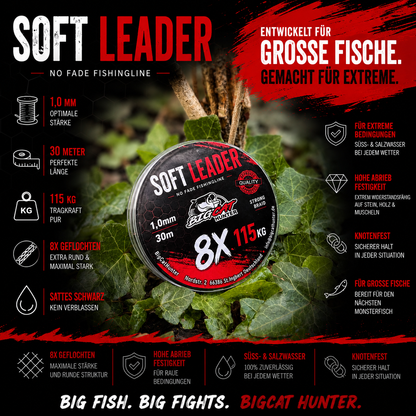 Soft Leader Vorfachschnur Welsangeln