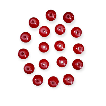 Line Beads Red 6mm 50Stk