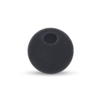 Line Beads Black 10mm 50Stk