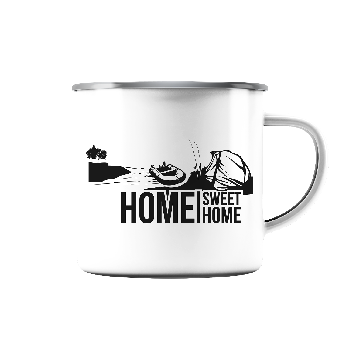 Emaille Tasse Home Sweet Home